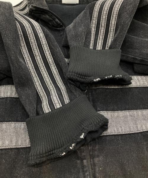 adidas（アディダス）adidas (アディダス) アディカラー ファースト ブラックデニム トラックトップ JW5883 ブラック サイズ:Mの古着・服飾アイテム