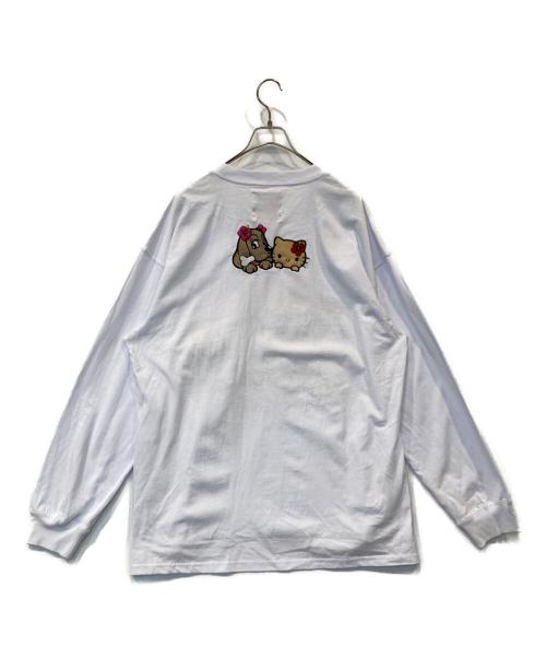 HELLO KITTY（ハローキティ）HELLO KITTY (ハローキティ) GALFY (ガルフィー) ガルTee 16010 ホワイト サイズ:XLの古着・服飾アイテム