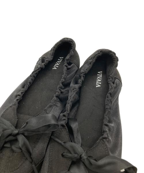 VIVAIA（ビバイア）VIVAIA (ビバイア) ラウンドトゥ レースアップ スニーカーリーナ ブラック サイズ:40の古着・服飾アイテム