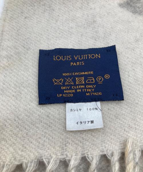 LOUIS VUITTON（ルイ ヴィトン）LOUIS VUITTON (ルイ ヴィトン) カシミヤマフラー M71126 グレーの古着・服飾アイテム