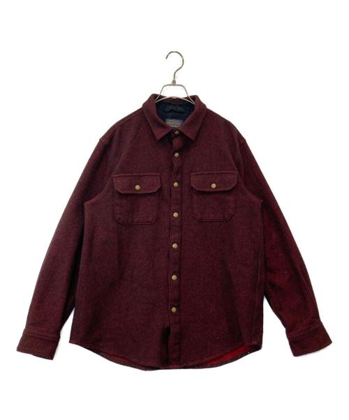 PENDLETON（ペンドルトン）PENDLETON (ペンドルトン) CPOジャケット ブラック×レッド サイズ:Lの古着・服飾アイテム