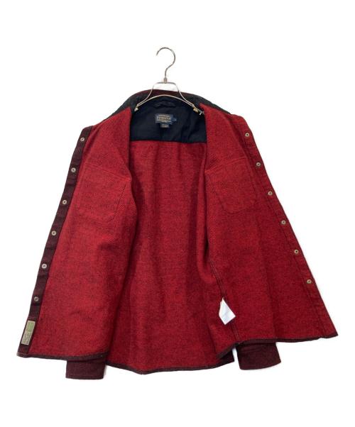PENDLETON（ペンドルトン）PENDLETON (ペンドルトン) CPOジャケット ブラック×レッド サイズ:Lの古着・服飾アイテム