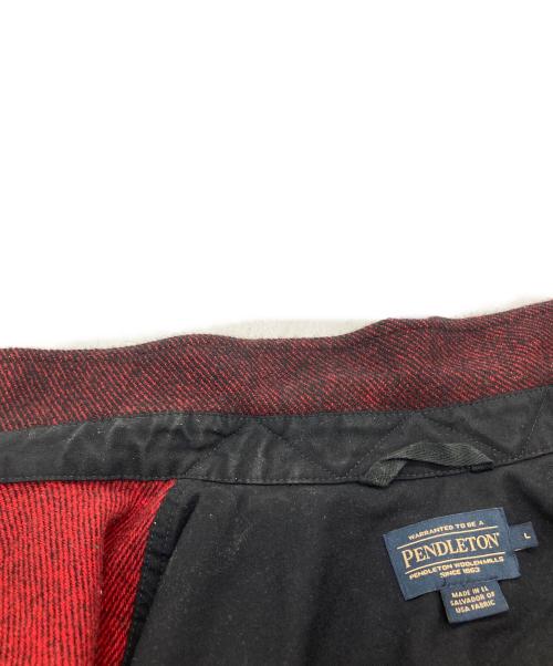 PENDLETON（ペンドルトン）PENDLETON (ペンドルトン) CPOジャケット ブラック×レッド サイズ:Lの古着・服飾アイテム