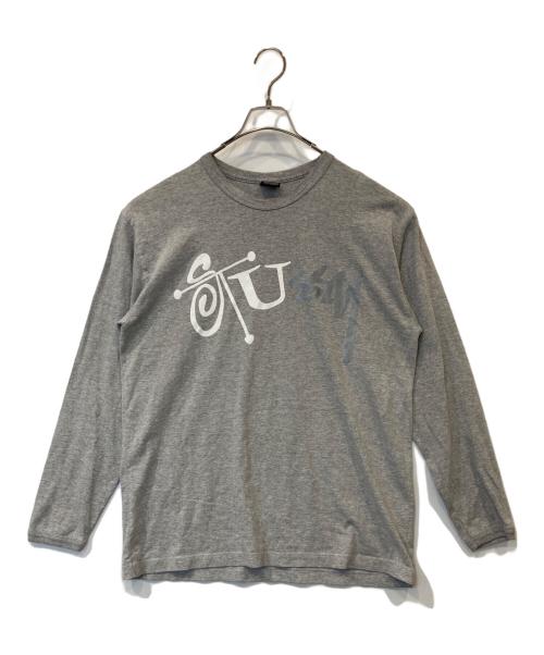 stussy（ステューシー）stussy (ステューシー) ロングカットソー グレー サイズ:Lの古着・服飾アイテム