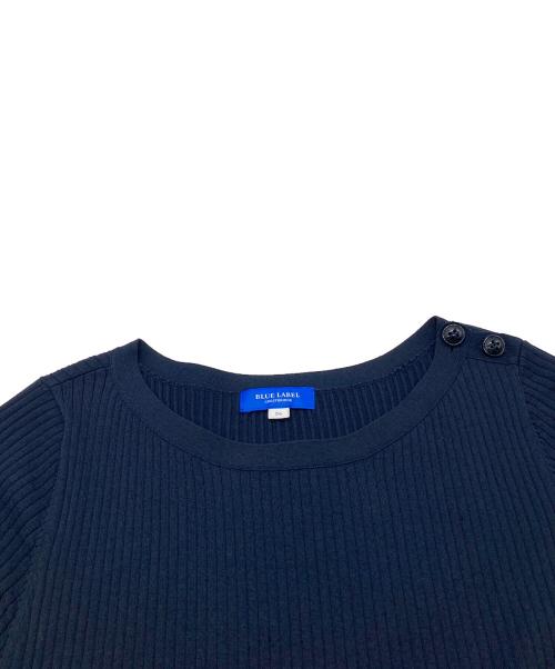 BLUE LABEL CRESTBRIDGE（ブルーレーベルクレストブリッジ）BLUE LABEL CRESTBRIDGE (ブルーレーベルクレストブリッジ) チェックドッキングワンピース ネイビー サイズ:36の古着・服飾アイテム