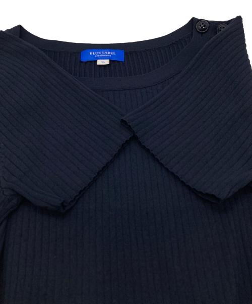 BLUE LABEL CRESTBRIDGE（ブルーレーベルクレストブリッジ）BLUE LABEL CRESTBRIDGE (ブルーレーベルクレストブリッジ) チェックドッキングワンピース ネイビー サイズ:36の古着・服飾アイテム