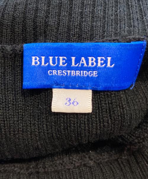 BLUE LABEL CRESTBRIDGE（ブルーレーベルクレストブリッジ）BLUE LABEL CRESTBRIDGE (ブルーレーベルクレストブリッジ) 切替ワンピース ブラック×ブラウン サイズ:36の古着・服飾アイテム