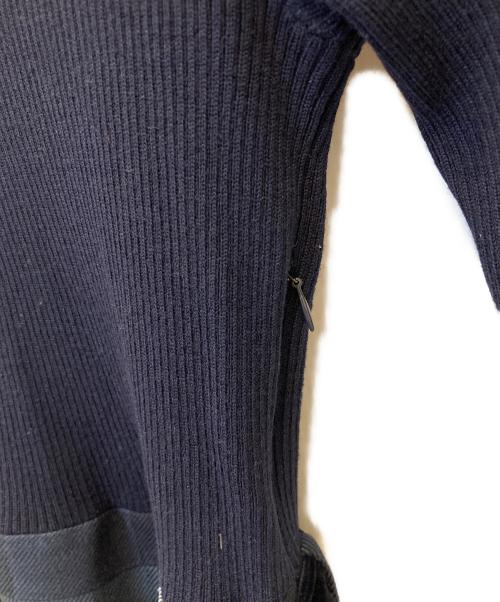 BLUE LABEL CRESTBRIDGE（ブルーレーベルクレストブリッジ）BLUE LABEL CRESTBRIDGE (ブルーレーベルクレストブリッジ) 切替ワンピース ネイビー サイズ:36の古着・服飾アイテム