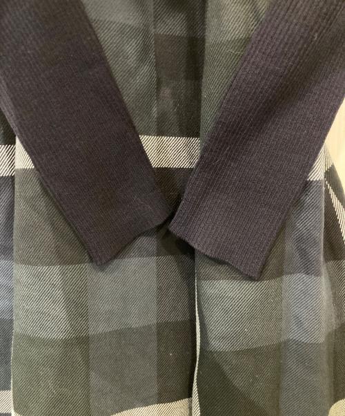 BLUE LABEL CRESTBRIDGE（ブルーレーベルクレストブリッジ）BLUE LABEL CRESTBRIDGE (ブルーレーベルクレストブリッジ) 切替ワンピース ネイビー サイズ:36の古着・服飾アイテム