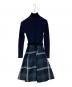 BLUE LABEL CRESTBRIDGE (ブルーレーベルクレストブリッジ) 切替ワンピース ネイビー サイズ:36：5000円