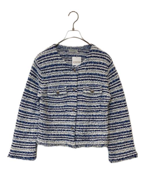 green label relaxing（グリーンレーベルリラクシング）green label relaxing (グリーンレーベルリラクシング) ツイードジャケット　3528-105-0806 ブルー サイズ:FREE 未使用品の古着・服飾アイテム
