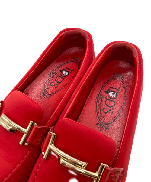 TOD'S（トッズ）TOD'S (トッズ) ローファー レッド サイズ:37の古着・服飾アイテム