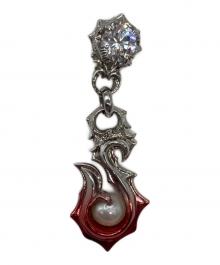 ARTEMIS KINGS（アルテミスキング）の古着「赤彩フィッシュフックピアス」｜シルバー×レッド
