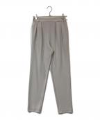 THREE DOTSスリードッツ）の古着「matte stretch ponte 2tuck pant　マットストレッチポンチ 2タックパンツ」｜グレー