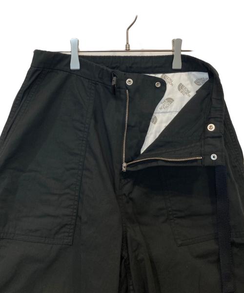 THE NORTHFACE PURPLELABEL（ザ・ノースフェイス パープルレーベル）THE NORTHFACE PURPLELABEL (ザ・ノースフェイス パープルレーベル) Ripstop Wide Cropped Pants リップストップ ワイド クロップド パンツ NT5316N ブラック サイズ:WSの古着・服飾アイテム