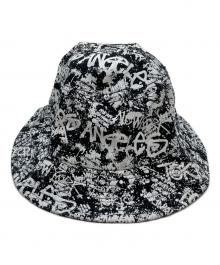 stussy（ステューシー）の古着「グラフィックバケットハット」｜ホワイト×ブラック
