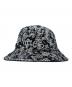 stussy (ステューシー) グラフィックバケットハット ホワイト×ブラック：7000円