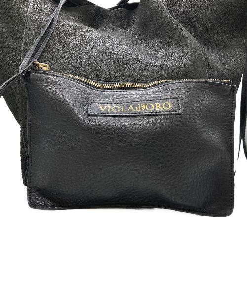 VIOLAd'ORO（ヴィオラドーロ）VIOLAd'ORO (ヴィオラドーロ) トートバッグ ブラックの古着・服飾アイテム