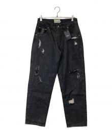 Dime（ダイム）の古着「Secret Baggy Denim Pants シークレット バギー デニム パンツ」｜ブラック