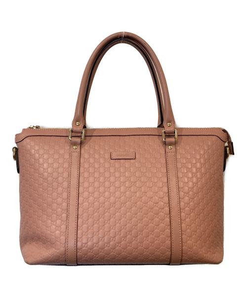 GUCCI（グッチ）GUCCI (グッチ) GGマイクログッチシマ2WAYショルダーバック 449656 498879 ピンクの古着・服飾アイテム