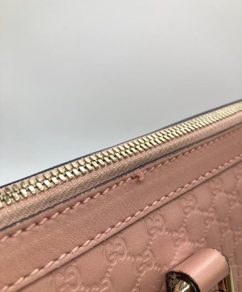 GUCCI（グッチ）GUCCI (グッチ) GGマイクログッチシマ2WAYショルダーバック 449656 498879 ピンクの古着・服飾アイテム