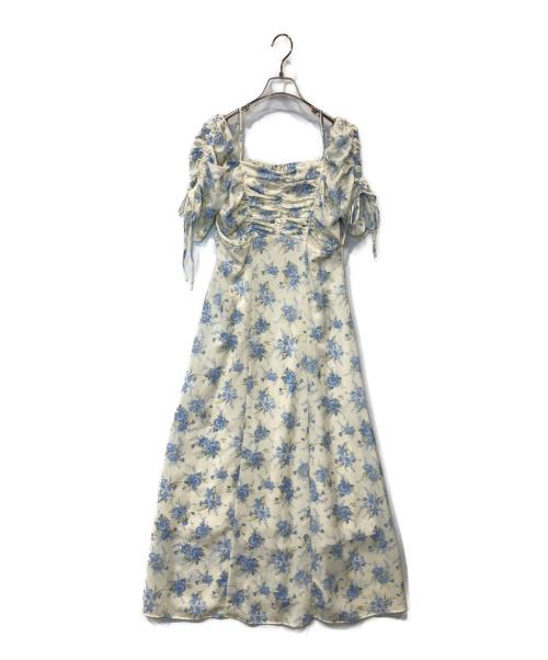 Snidel（スナイデル）Snidel (スナイデル) ROSEプリントワンピース SWFO261253 ベージュ サイズ:2の古着・服飾アイテム