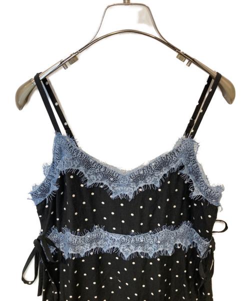 jouetie（ジュエティ）jouetie (ジュエティ) レースドッキングフリルキャミワンピース　0826-20300801 ブラック サイズ:Mの古着・服飾アイテム