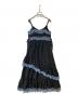jouetie (ジュエティ) レースドッキングフリルキャミワンピース　0826-20300801 ブラック サイズ:M：5000円