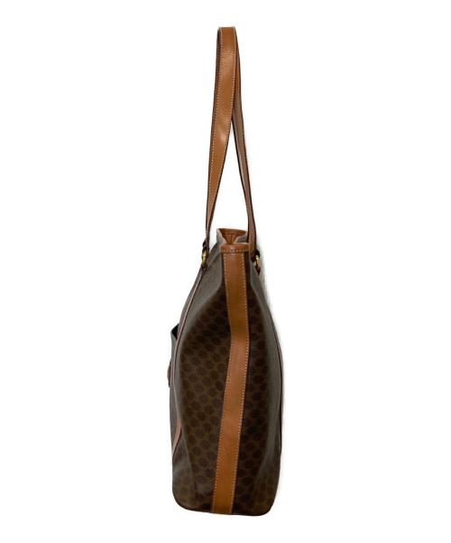 CELINE（セリーヌ）CELINE (セリーヌ) マカダム柄トートバッグ DM95 ブラウンの古着・服飾アイテム