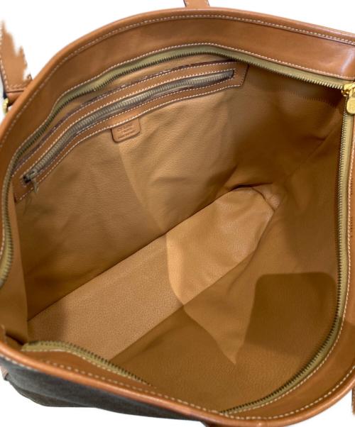 CELINE（セリーヌ）CELINE (セリーヌ) マカダム柄トートバッグ DM95 ブラウンの古着・服飾アイテム