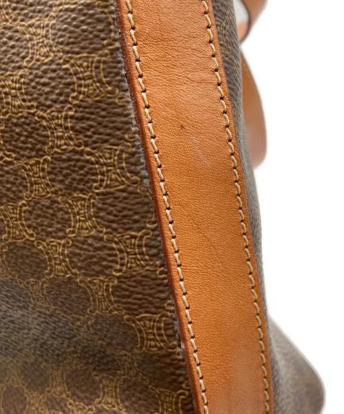 CELINE（セリーヌ）CELINE (セリーヌ) マカダム柄トートバッグ DM95 ブラウンの古着・服飾アイテム