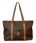 CELINE（セリーヌ）の古着「マカダム柄トートバッグ DM95」｜ブラウン