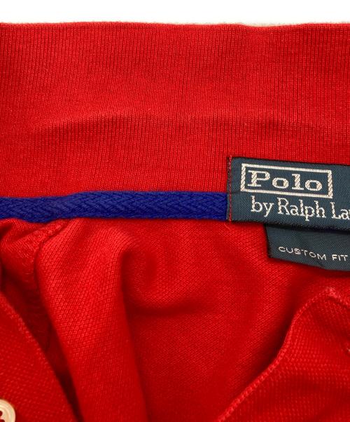 POLO RALPH LAUREN（ポロ・ラルフローレン）POLO RALPH LAUREN (ポロ・ラルフローレン) BIGポニーUSAロゴポロシャツ レッド サイズ:XSの古着・服飾アイテム