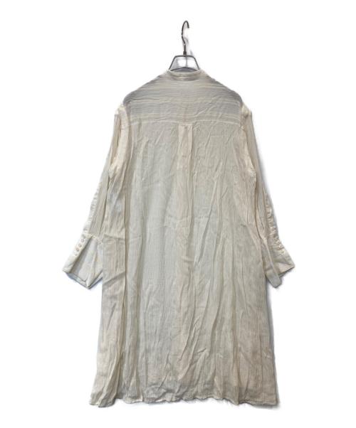 RITO（リト）RITO (リト) 4WAYキュプラシルクロングシャツ　0770RTW711A ベージュ サイズ:36の古着・服飾アイテム