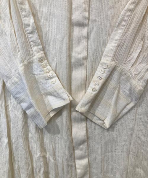 RITO（リト）RITO (リト) 4WAYキュプラシルクロングシャツ　0770RTW711A ベージュ サイズ:36の古着・服飾アイテム