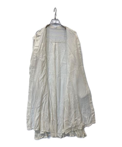 RITO（リト）RITO (リト) 4WAYキュプラシルクロングシャツ　0770RTW711A ベージュ サイズ:36の古着・服飾アイテム