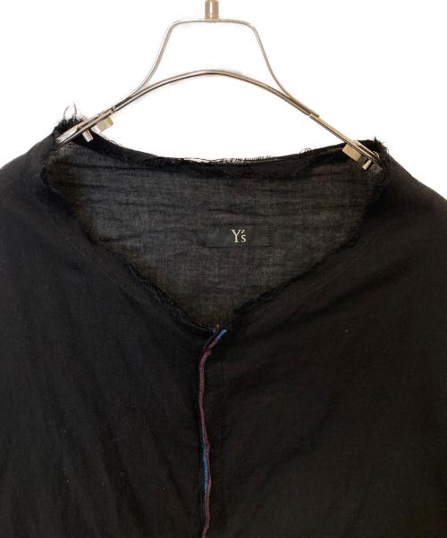 Y's（ワイズ）Y's (ワイズ) 襟カットオフコットンシャツ　YG-Y03-016 ブラック サイズ:2の古着・服飾アイテム