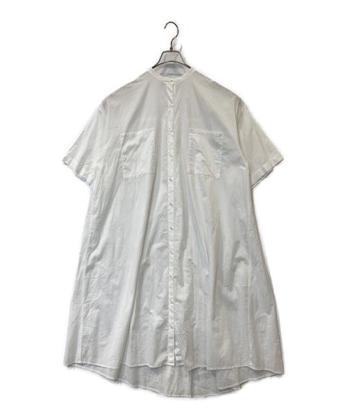 mizuiro-ind（ミズイロインド）mizuiro-ind (ミズイロインド) シャツワンピース ホワイト サイズ:Freeの古着・服飾アイテム
