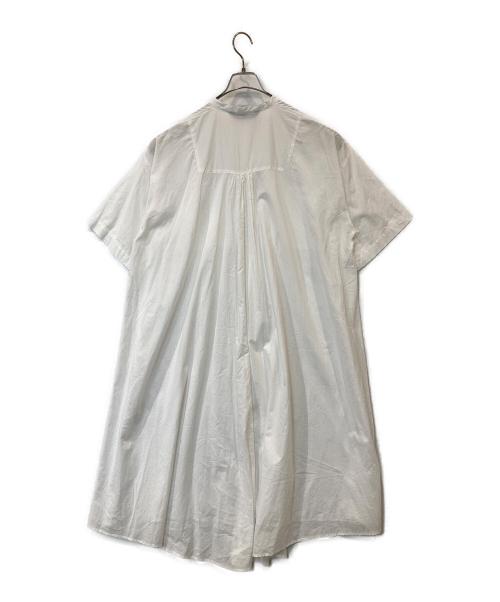 mizuiro-ind（ミズイロインド）mizuiro-ind (ミズイロインド) シャツワンピース ホワイト サイズ:Freeの古着・服飾アイテム