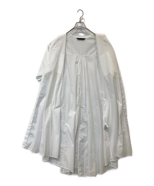 mizuiro-ind（ミズイロインド）mizuiro-ind (ミズイロインド) シャツワンピース ホワイト サイズ:Freeの古着・服飾アイテム