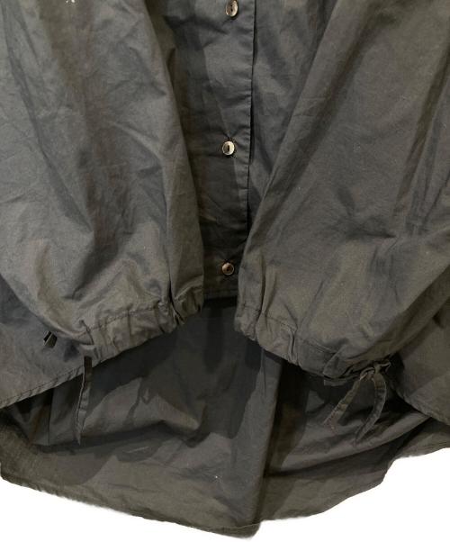 mizuiro-ind（ミズイロインド）mizuiro-ind (ミズイロインド) ノーカラーシャツブラウス ネイビー サイズ:不明の古着・服飾アイテム
