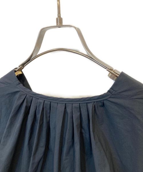 mizuiro-ind（ミズイロインド）mizuiro-ind (ミズイロインド) ノーカラーシャツブラウス ネイビー サイズ:不明の古着・服飾アイテム