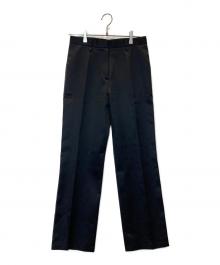 JIL SANDER（ジルサンダー）の古着「コットンシルクスラックス」｜ネイビー