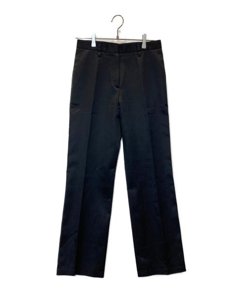 JIL SANDER（ジルサンダー）JIL SANDER (ジルサンダー) コットンシルクスラックス ネイビー サイズ:34の古着・服飾アイテム
