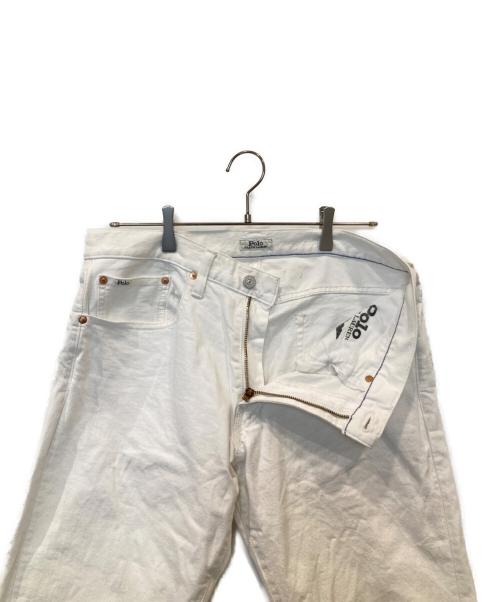 POLO RALPH LAUREN（ポロ・ラルフローレン）POLO RALPH LAUREN (ポロ・ラルフローレン) テーパードパンツ ホワイト サイズ:32×34の古着・服飾アイテム