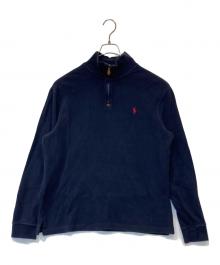 POLO RALPH LAUREN（ポロ・ラルフローレン）の古着「ハーフジップニット」｜ネイビー