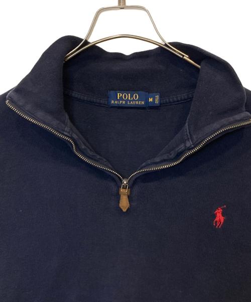 POLO RALPH LAUREN（ポロ・ラルフローレン）POLO RALPH LAUREN (ポロ・ラルフローレン) ハーフジップニット ネイビー サイズ:Mの古着・服飾アイテム