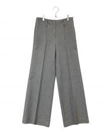 theory（セオリー）の古着「センタープレスワイドパンツ　01-7306464」｜グレー