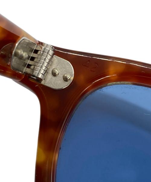 julius tart optical（ジュリアス タート オプティカル）JULIUS TART OPTICAL (ジュリアス タート オプティカル) サングラス　PL-009F ブラウン サイズ:42/22の古着・服飾アイテム