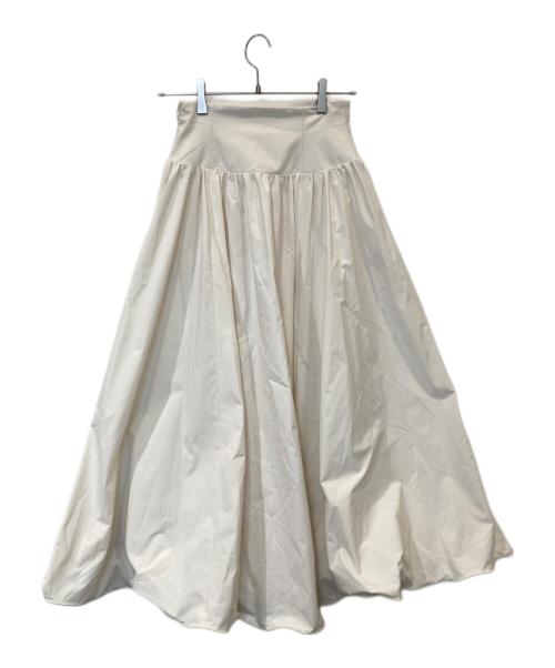 Snidel（スナイデル）Snidel (スナイデル) ボリュームタフタスカート　SWFS261067 アイボリーの古着・服飾アイテム